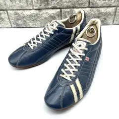 良品★パトリック シュリー レザー スニーカー 27.5cm ネイビー 44