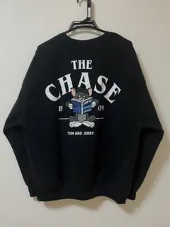 トムとジェリー　トレーナー　スウェット　サガラ刺繍　M