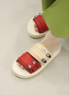 限定　TOGA PULLA SUICOKE サンダル MURA 赤　ベージュのサムネイル
