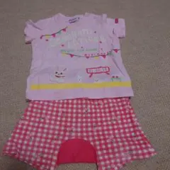 ミキハウス　Ｔシャツ＆ショートパンツ2枚セット80cm