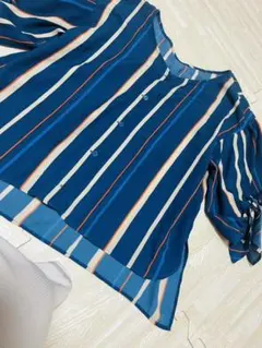 ページボーイ❤️PAGEBOY❤️ストライプ2wayシャツブラウス❤️