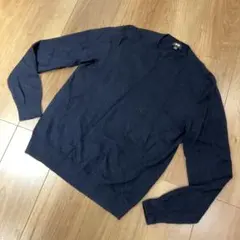 ユニクロ　カシミヤクルーネックセーター　100% メンズ　ネイビー　Sサイズ