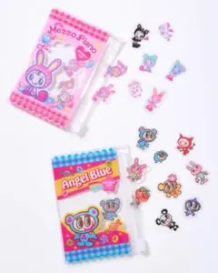 ナルミヤキャラクターズ ポーチ付きぷっくりシール 2点セット