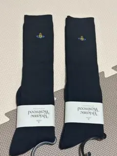 新品ヴィヴィアンウェストウッドハイソックス　ブラック 2足セット