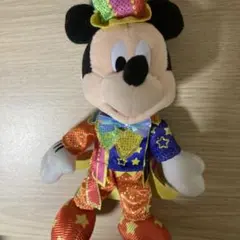 ミッキーマウス 40周年記念限定カラフルレアぬいぐるみ 約20cm