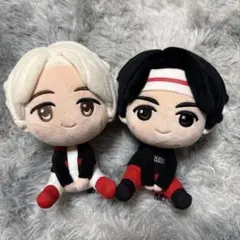 K-POPアイドル ぬいぐるみ 2体セット BTS JIMIN JIN