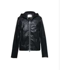 Jentlouis Leather Hooded Jacket - メルカリ