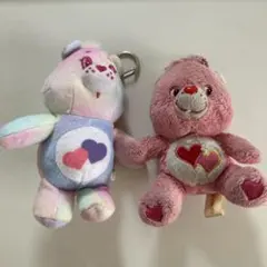 【即日発送！】ケアベア ぬいぐるみ キーホルダー2個セット