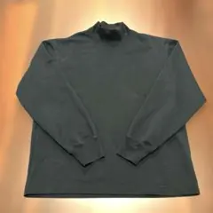 UNIQLO U ブラッシュドモックネックTシャツ　Mサイズ　ネイビー　美品