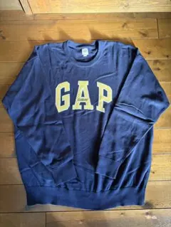 GAP アーチロゴ ニットセーター ネイビー XL ビッグシルエット
