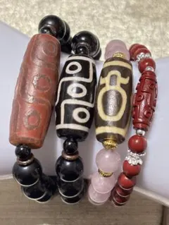 95.大特価❗️天然石❗️天珠ブレスレット❗️九眼天珠❗️財神天珠❗️まとめ売り❗️