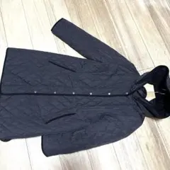 【ブラック】キルティングジャケット フード付き　最終値引き