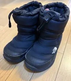 THE NORTH FACE 黒 ブーツ ヌプシ キッズ 子供 20㎝