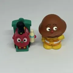 アンパンマン ソフビ指人形 2体セット カレーパンマン SLマン (アサヒ非売)