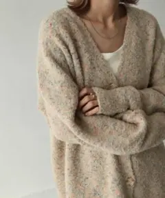 Chillfar カラーネップカーディガン