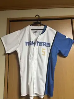 北海道日本ハムファイターズ　ホームユニフォーム サイズL　【5野村祐希】
