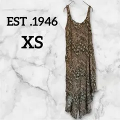 ✨一点限り✨EST .1946【XS】ペイズリー柄キャミソールロングパンツ