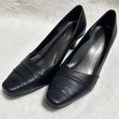 【未使用級】MONET パンプス レザー ブラック 23 EEEのサムネイル