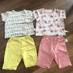 カラフルキャラクター柄パジャマセット 90 UNIQLO