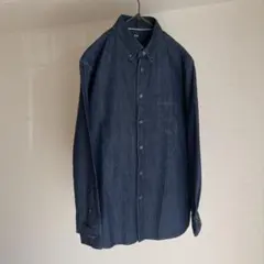 UNIQLO ユニクロ　ボタンダウンデニムシャツ　M
