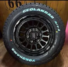 ✨新作✨16インチ⭐️ハイエース⭐️ヨコハマAT4⭐️車検対応⭐️ブラック⭐️新品 GEOLANDAR 車検対応 ハイエース 200系 レジアスエース 16インチ