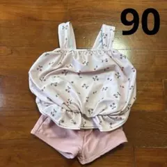 ベビー水着(女の子) サイズ90 チェリー柄