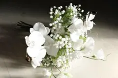 胡蝶蘭アーティフィシャルブーケ　ブートニア付き