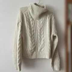 earth music and ecology ニット　白　アイボリー