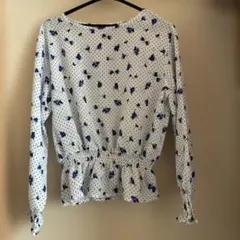a.v.v 長袖 ブラウス ドット 花柄のサムネイル