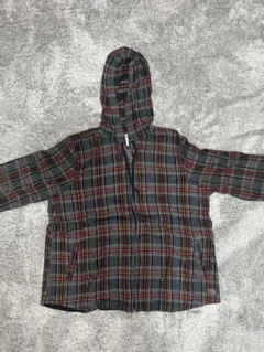 L.L.Bean フード付き チェック柄ネルシャツ XL