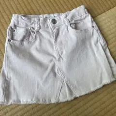 ZARA ピンクデニムスカート 116cm