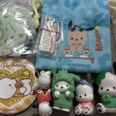 ポチャッコ グッズ まとめ売り 缶ミラー 巾着 ミニくし マスコット