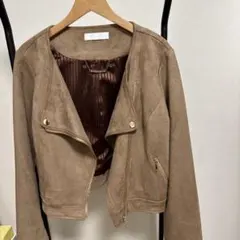 Cecil McBee ベージュ スエードジャケット