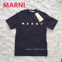 【新品】MARNI マルニ キッズ ロゴTシャツ ブラック 黒12Y 大人S-Mのサムネイル