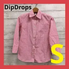 DIp Drops 長袖シャツ レディース S チェック柄 ピンク系のサムネイル