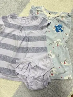 半袖　ワンピース　2点　セット　80