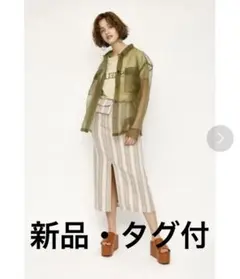 SLY ストライプタイトスカート
