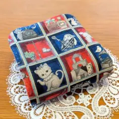 ふわふわガーゼハンカチ⭐️ユキエモン☆TOYナイトボックス　レッド☆fuwara