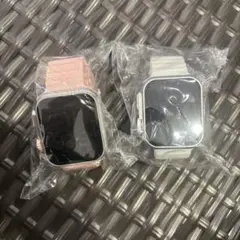 デジタル　スポーツ　ウォッチ ４　-スマートスタイル- ホワイト、ピンク