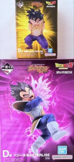 一番くじ　ドラゴンボール　　B賞　孫悟飯　フィギュア　D賞 ベジータ　フィギュアのサムネイル