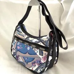 【美品】LeSportsac レスポ　鳥　花柄　ショルダーバッグ　ホーボー鳥　蔦