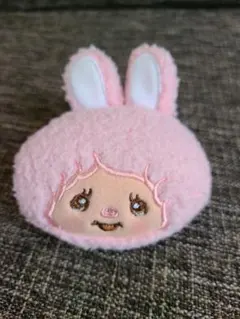 モンチッチフェイスぬいぐるみDピンクうさぎ耳キーホルダー付き - メルカリ