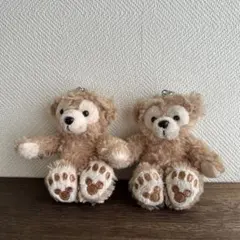 ダッフィー　ぬいぐるみストラップ　2点セット