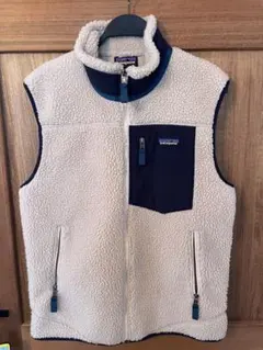 patagonia レトロX ベスト M クリーム/ネイビー