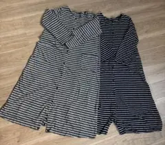 ベルメゾン マタニティパジャマ 色違い2着セット 授乳 前開き