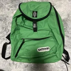 希少品　OUTDOOR PRODUCTS グリーンリュックサックのサムネイル