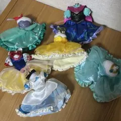 ディズニープリンセス ドレス付き人形 6体セット
