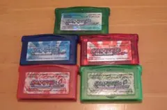 ゲームボーイアドバンス ポケットモンスター ５本セット