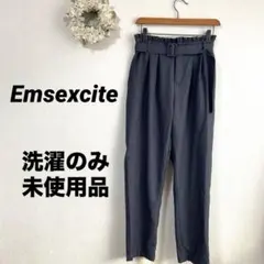 Emsexcite エムズエキサイト ベルト付ワイドパンツ　グレー　Mサイズのサムネイル