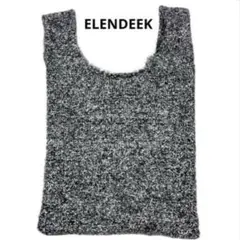 エレンディークELENDEEKラメシャギーハンドバッグトートバッグ　美品シルバーのサムネイル
